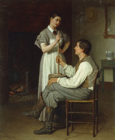 Yardım Eli, 1877 by Enoch Wood Perry