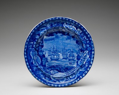 Plaka, ç. 1818-1846 (aktarma baskılı kurşun sırlı çanak çömlek) by Enoch Wood and Sons