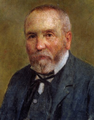 Babamın portresi (Giuseppe Cavalli) (tuval üzerine yağlı boya) by Enrico Cavalli