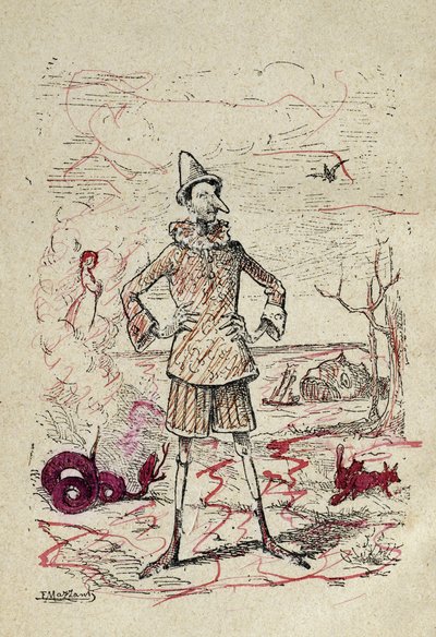 Pinokyo, 1883 by Enrico Mazzanti