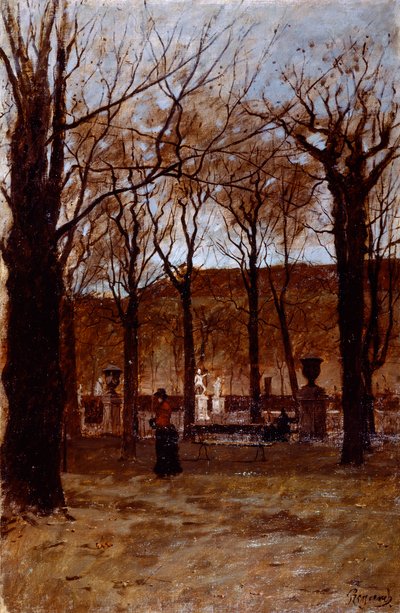 Torino'daki Bahçeler, Enrico Reycend (1855-1928) by Enrico Reycend