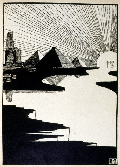 Pehraim Moses Lilien (1874-1925) tarafından resimlenen Yahuda kitabından Fısıh Bayramı. Lilian, Jugendstil (Alman art nouveau) tarzında yaratılan Siyonist ikonografinin babası olarak kabul edilir. İncil