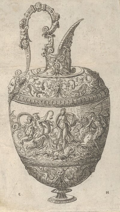 Bir Ewer için Tasarım, 1565. by Erasmus Hornick
