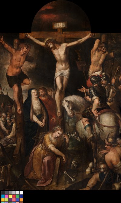 Çarmıha Gerilme (panel üzerine yağ) by Erasmus Quellinus