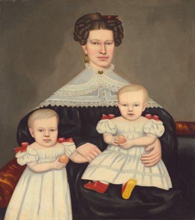 Bayan Paul Smith Palmer ve İkizleri, 18351838. by Erastus Salisbury Field