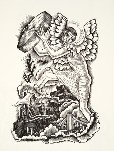 kıyamet by Eric Gill
