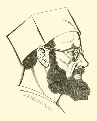 Eric Gill, Otoportre by Eric Gill