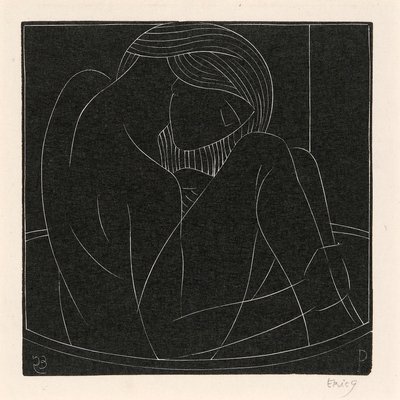 Banyodaki Kız by Eric Gill