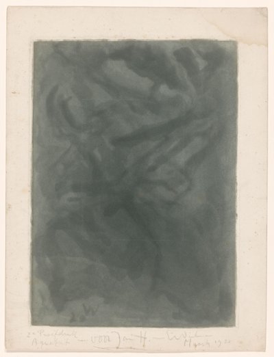 soyutlama kompozisyon by Erich Wichmann (signed by artist)
