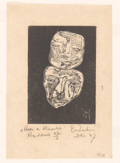 Lord ve Hizmetkar (nesne üzerindeki orijinal başlık) by Erich Wichmann (signed by artist)