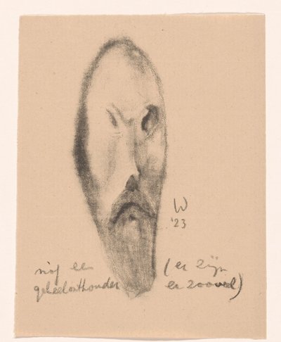 Sakallı adam karikatürü İdealistler II ve İleri Notlar (orijinal seri başlığı) by Erich Wichmann