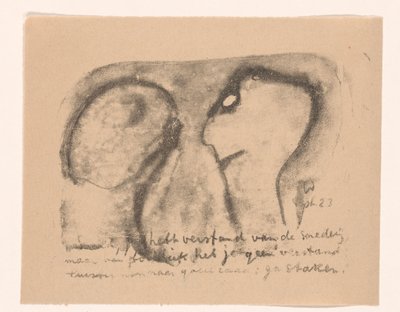 İki soyut figür İdealistler II ve daha fazla Notlar (orijinal seri başlığı) by Erich Wichmann