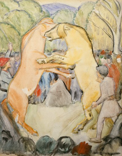 at dövüşü by Erik Theodor Werenskiold