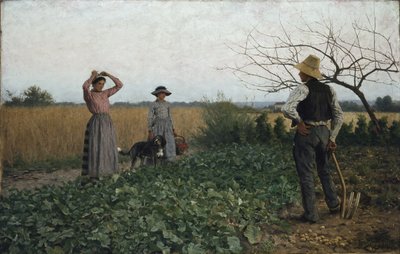 patates tarlasında by Erik Theodor Werenskiold
