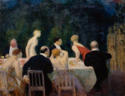 Akşam yemeği partisi by Erik Theodor Werenskiold
