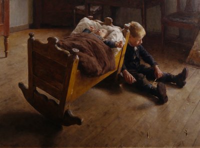 İki erkek kardeş by Erik Theodor Werenskiold