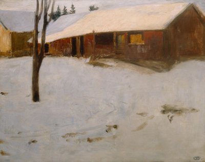 Kış mevsimi by Erik Theodor Werenskiold