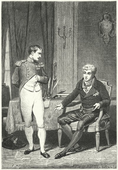 Dresden'de Napolyon ve Metternich arasında tartışma by Ernest Hillemacher
