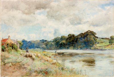 Coquet Üzerine, yaklaşık 1902 (Suluboya) by Ernest Albert Waterlow