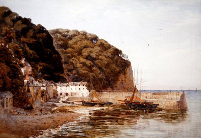 Red Lion Hotel, 1890 dolayları (kağıt üzerine suluboya) by Ernest Arthur Rowe