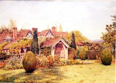 Bahçeler, Great Tangley Manor nr. Guildford by Ernest Arthur Rowe