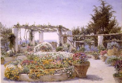 Pergola, Villa Inercia, Capri by Ernest Arthur Rowe