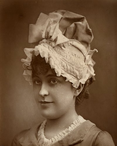 Geraldine Ulmar, Amerikalı şarkıcı ve oyuncu, 1887 by Ernest Barraud