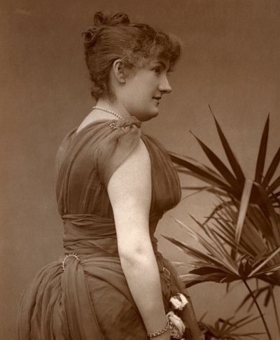 Bayan Edith Woodworth, İngiliz aktris, 1888 by Ernest Barraud