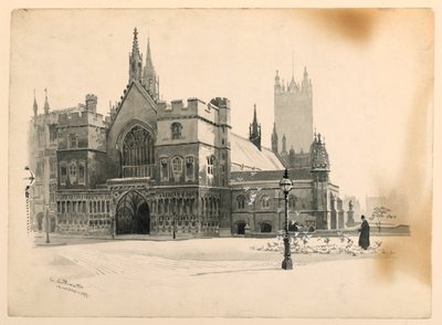 Westminster Hall Dış by Ernest Clifford Peixotto