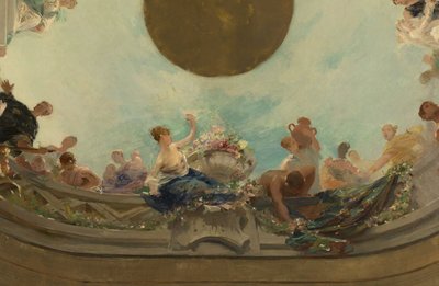 Courbevoie Belediye Binası için eskiz: Courbevoie Belediyesi düğün kutlamasına başkanlık ediyor by Ernest Delahaye