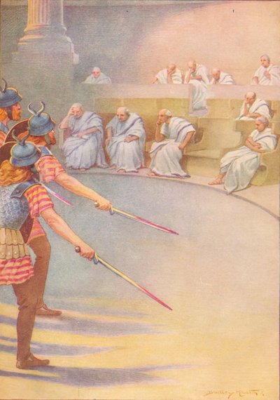 Fildişi sandalyelere oturmuş, birkaç garip, saygıdeğer yaşlı adam oturuyordu, c1912 1912 by Ernest Dudley Heath