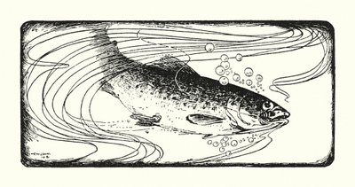Somon kancalı (lito) by Ernest Edward Briggs