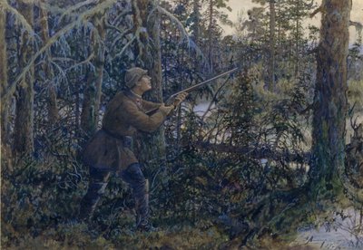 Capercaillie Avı, 1937 by Ernest Ernestovich Lissner