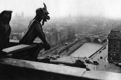Sen Nehri, Notre Dame kulesinden görüntülendi, Paris, 1931. by Ernest Flammarion