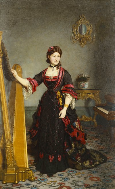 Bir Hanımefendinin Portresi, 1877 by Ernest Gustave Girardot