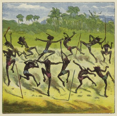 Ashanti royal ball  by Ernest Henry Griset