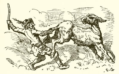 Aslan Derisindeki Eşek by Ernest Henry Griset