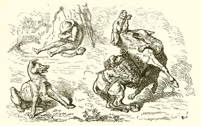 Eşek, Köpek ve Kurt by Ernest Henry Griset