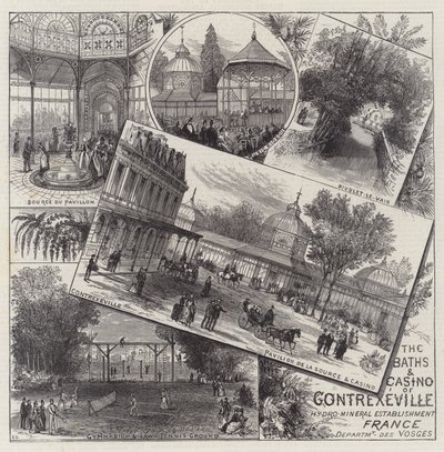 Contrexeville Hamamları ve Kumarhanesi by Ernest Henry Griset