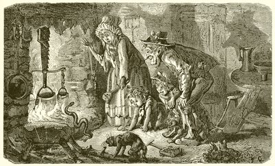 Köylü ve yılan by Ernest Henry Griset