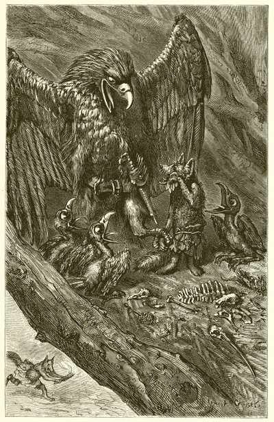 Kartal ve Tilki by Ernest Henry Griset