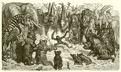 Tilki ve Maymun by Ernest Henry Griset