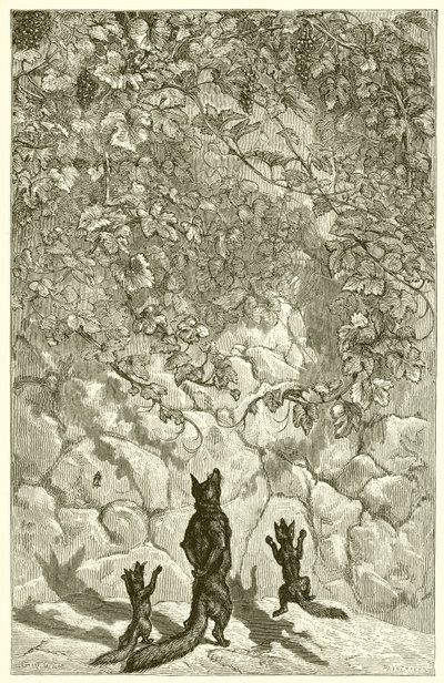 Tilki ve Üzümler by Ernest Henry Griset