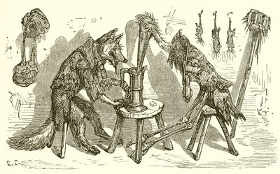 Tilki ve Leylek by Ernest Henry Griset
