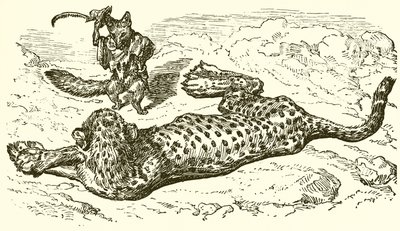 Leopar ve Tilki by Ernest Henry Griset