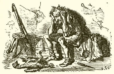 The Man and his Goose  by Ernest Henry Griset