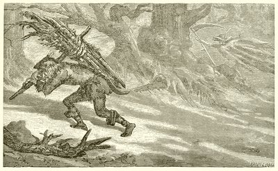 Yaşlı Adam ve Ölüm by Ernest Henry Griset
