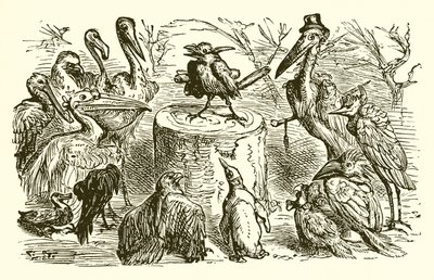Tavus kuşu ve saksağan by Ernest Henry Griset