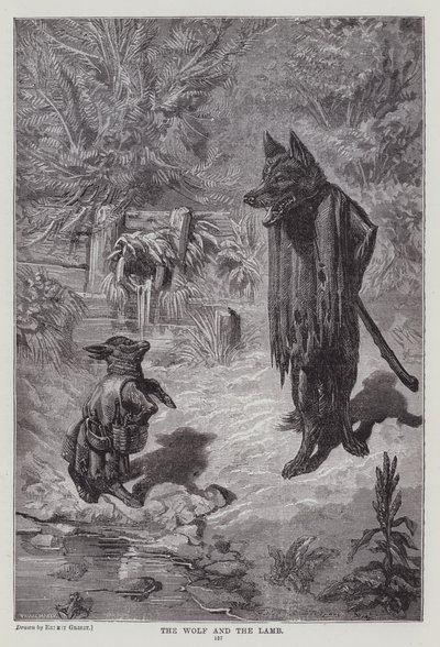 Kurt ve Kuzu (gravür) by Ernest Henry Griset
