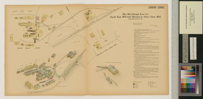 North East Mill ve Shannon veya Stone Chase Mill, Maryland, Hexamer General Surveys, 1880 by Ernest Hexamer